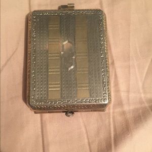 Vintage match box 10k over silver